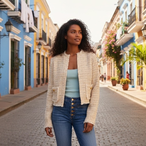 ✨ Ramy BrookDiaz Tweed Jacket“Neimut” MetallicSize 2 / Small